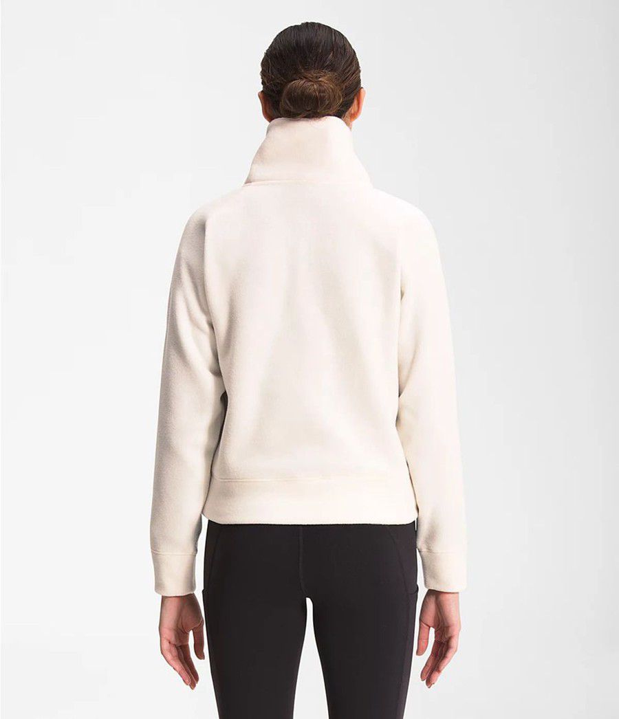 Dámské Softshellová Bunda The North Face City Standard Micro-Fleece ¼ Zip Bílé | WHNLSEZ-96