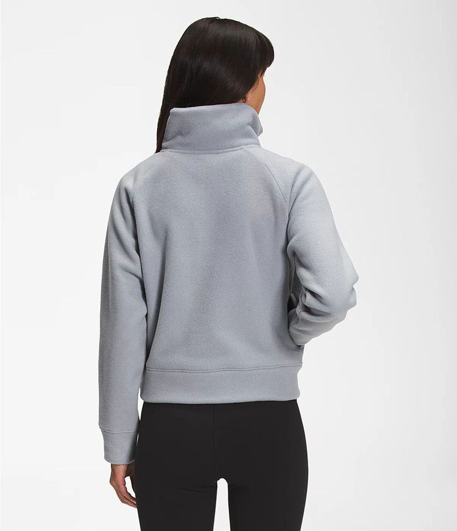 Dámské Softshellová Bunda The North Face City Standard Micro-Fleece ¼ Zip Světle Šedé | XZOWKFB-80