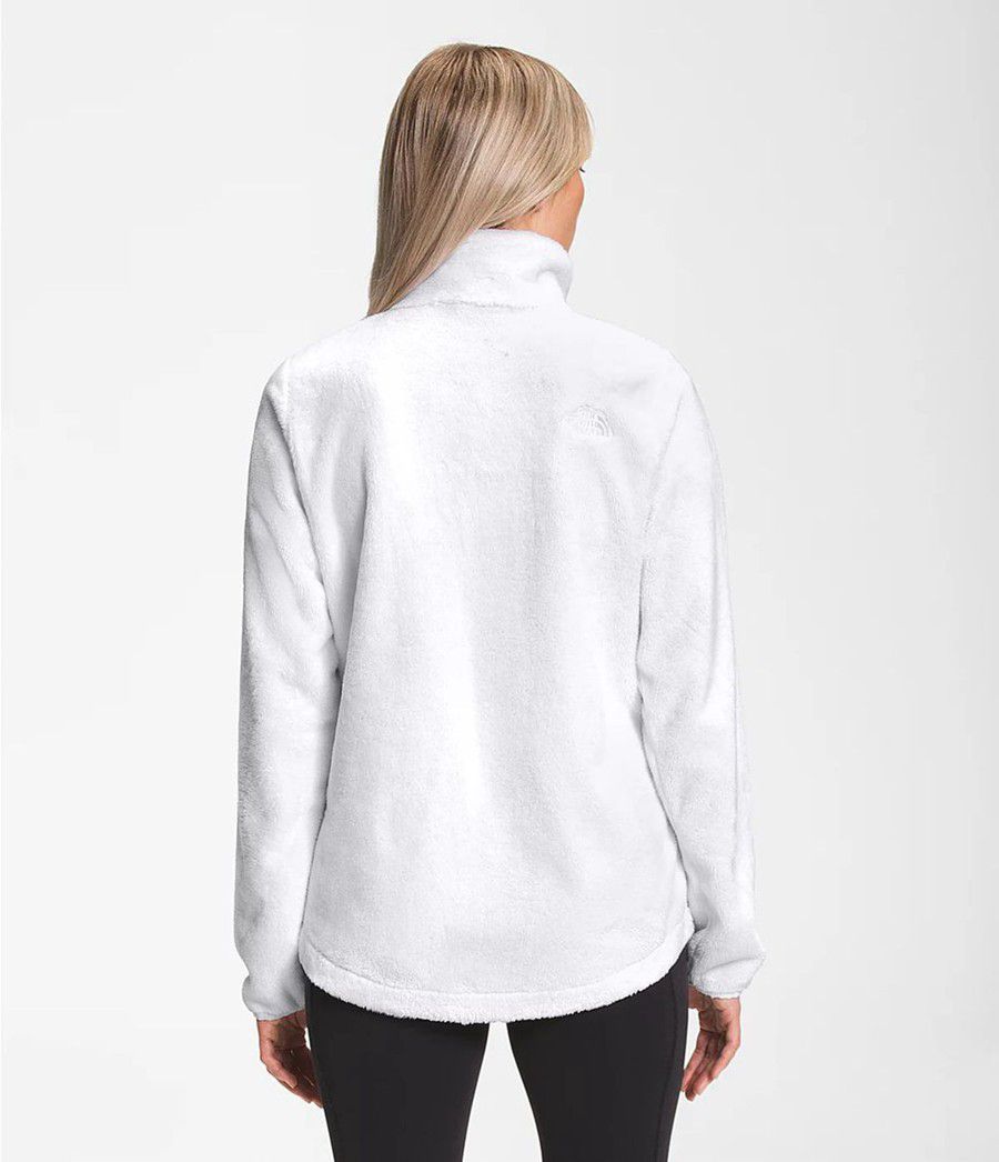 Dámské Softshellová Bunda The North Face Osito ¼ Zip Pullover Bílé | IXSYPOE-79