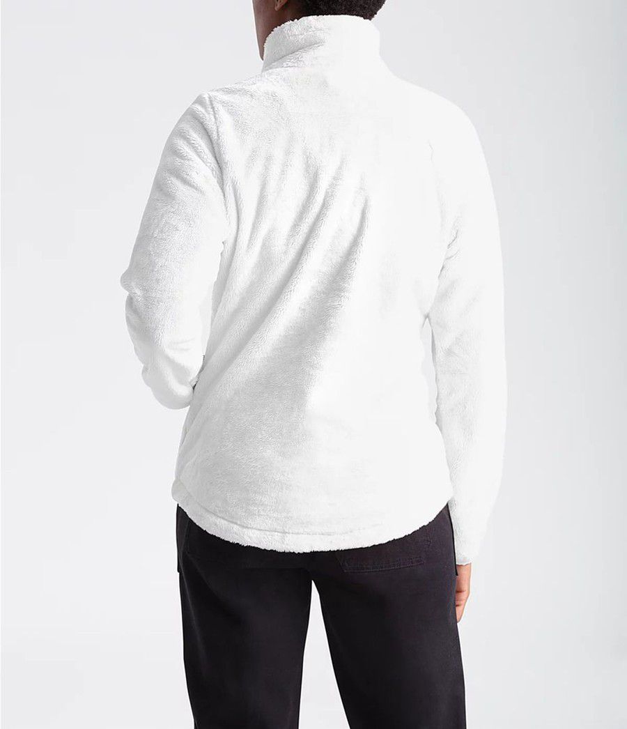 Dámské Softshellová Bunda The North Face Osito ¼ Zip Pullover Bílé | IXSYPOE-79