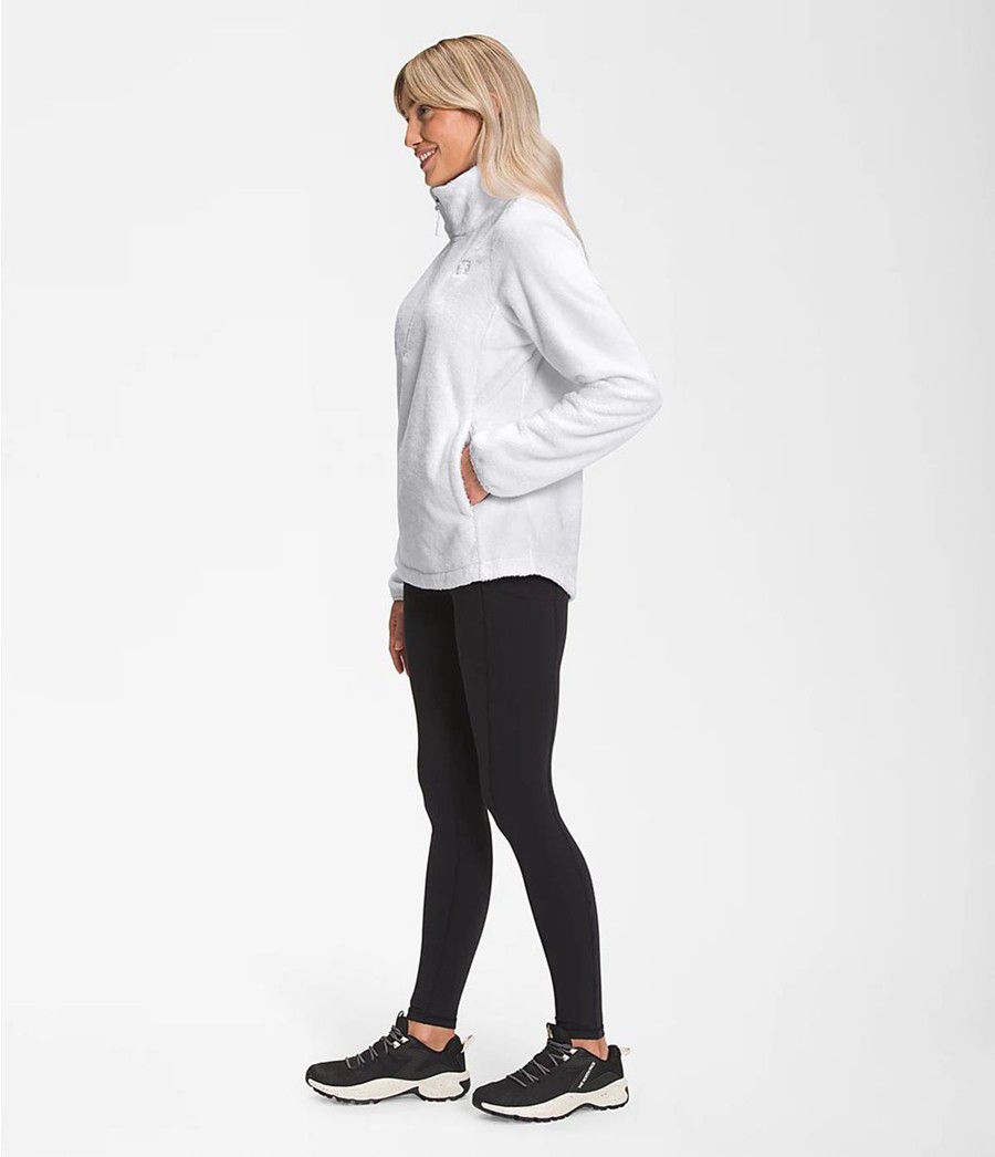 Dámské Softshellová Bunda The North Face Osito ¼ Zip Pullover Bílé | IXSYPOE-79