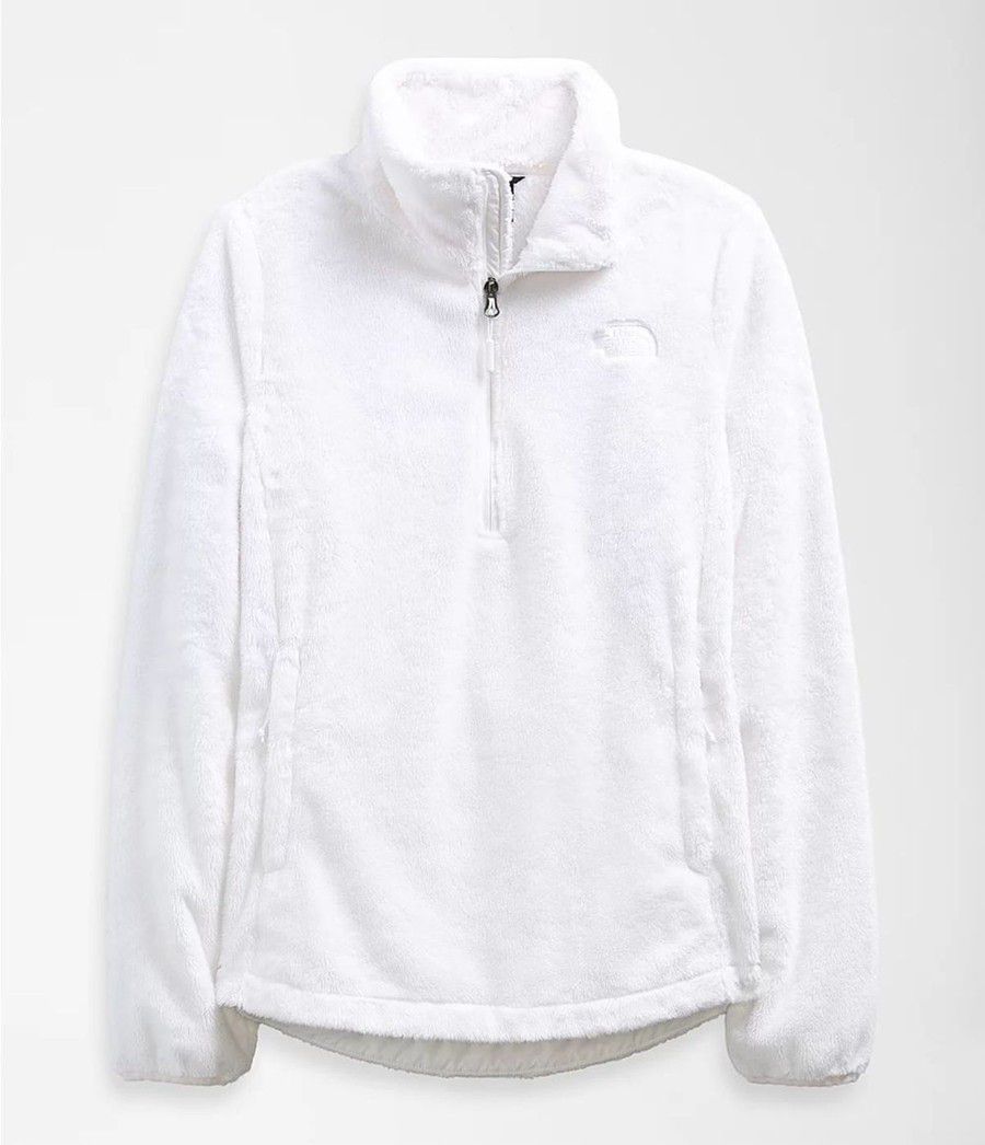 Dámské Softshellová Bunda The North Face Osito ¼ Zip Pullover Bílé | IXSYPOE-79
