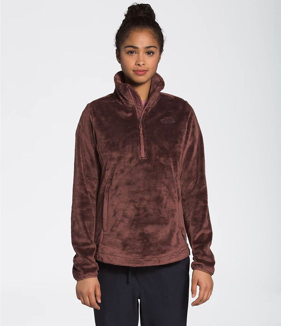 Dámské Softshellová Bunda The North Face Osito ¼ Zip Pullover Fialové | YDOSZCF-64