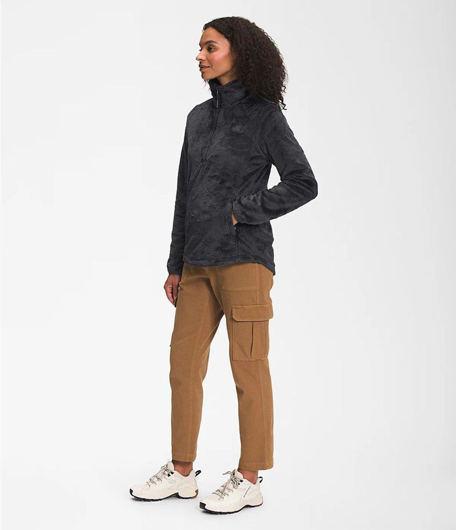 Dámské Softshellová Bunda The North Face Osito ¼ Zip Pullover Šedé | CGIMPTK-39