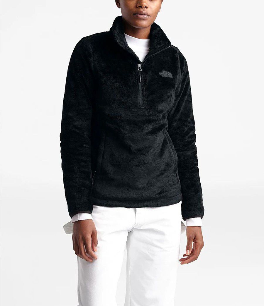 Dámské Softshellová Bunda The North Face Osito ¼ Zip Pullover Černé | CXWUFTO-27