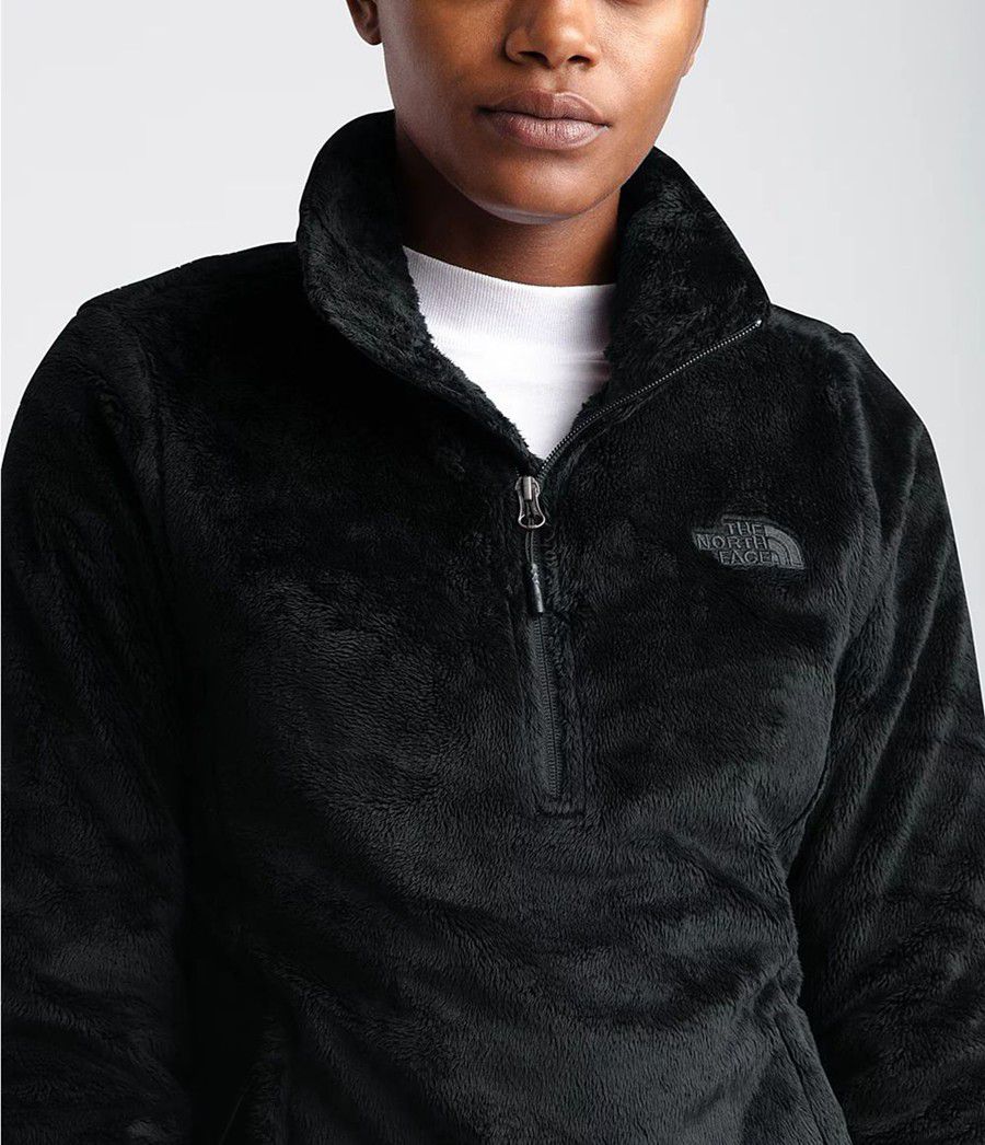 Dámské Softshellová Bunda The North Face Osito ¼ Zip Pullover Černé | CXWUFTO-27
