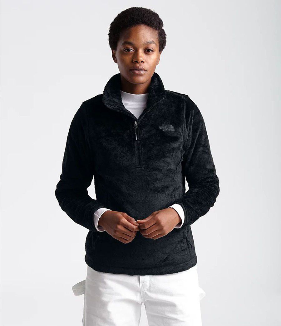 Dámské Softshellová Bunda The North Face Osito ¼ Zip Pullover Černé | CXWUFTO-27