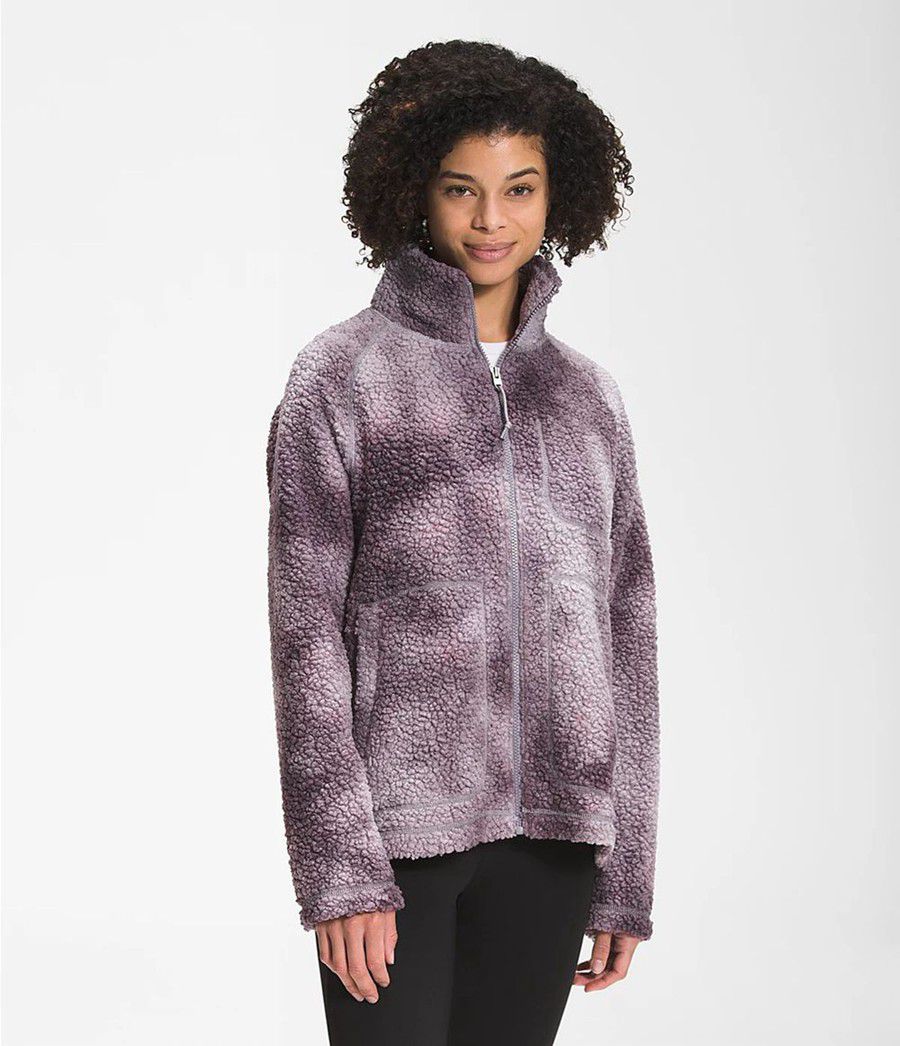 Dámské Softshellová Bunda The North Face Printed Ridge Fleece Full Zip Šedé | LFZKSHN-96