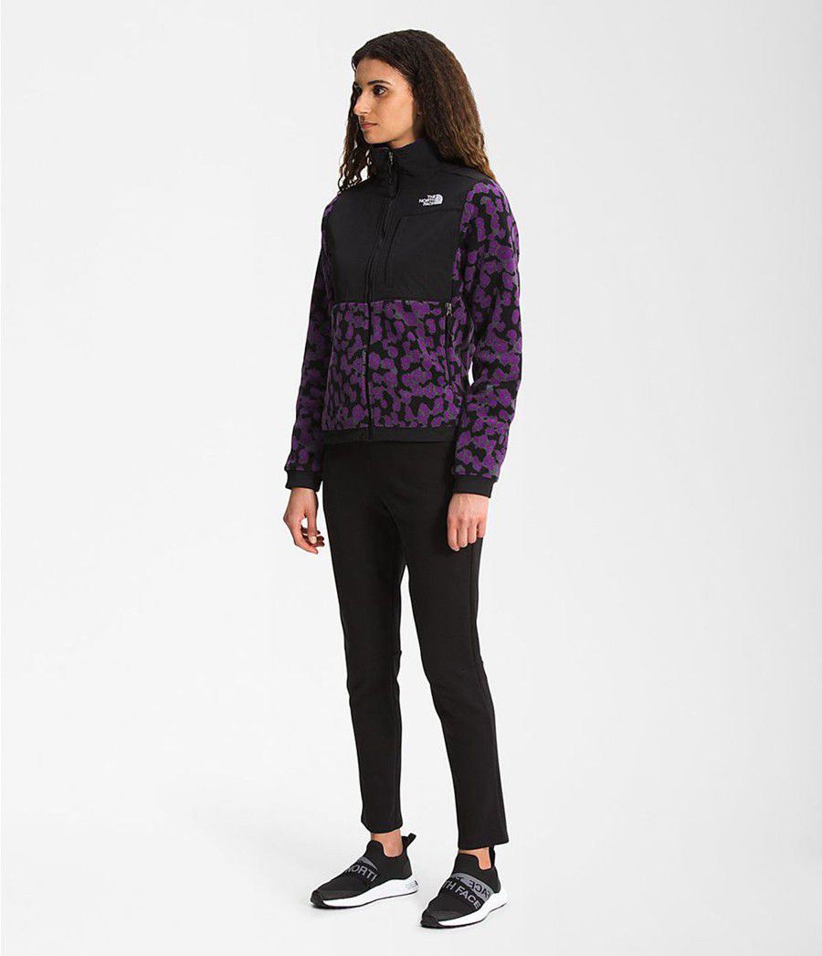 Dámské Softshellová Bunda The North Face Printed Denali 2 Fialové | KXMATLO-40
