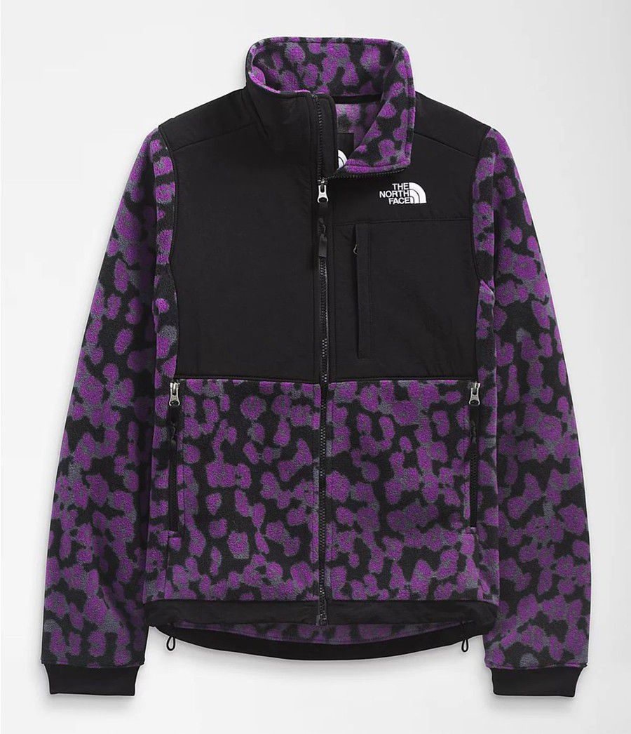 Dámské Softshellová Bunda The North Face Printed Denali 2 Fialové | KXMATLO-40
