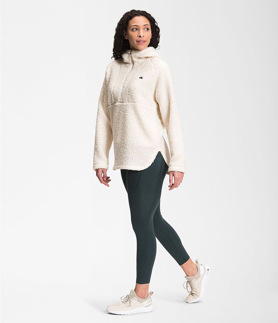 Dámské Softshellová Bunda The North Face Ridge Fleece Tunic Bílé | OJCMULR-08