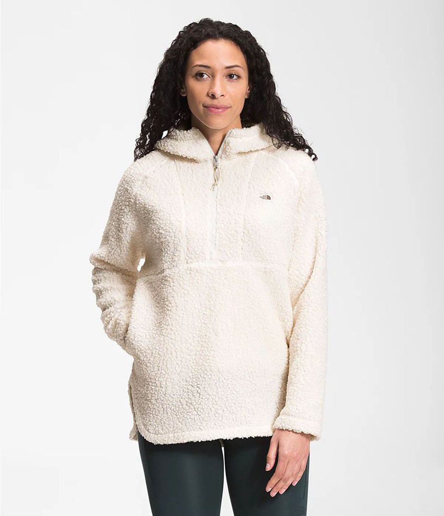 Dámské Softshellová Bunda The North Face Ridge Fleece Tunic Bílé | OJCMULR-08