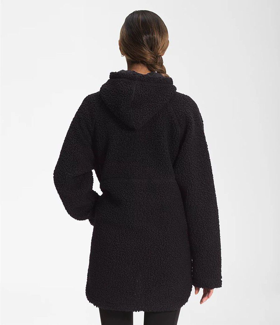 Dámské Softshellová Bunda The North Face Ridge Fleece Tunic Černé | SXEOCDF-32