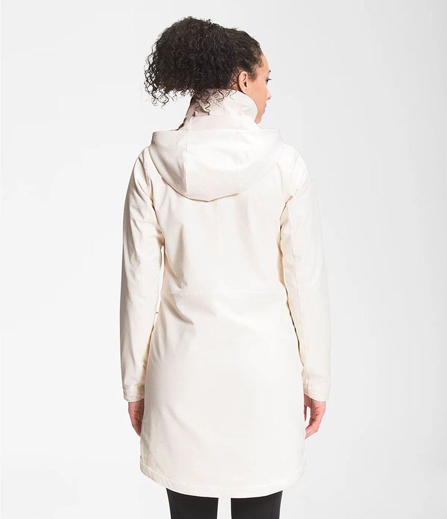 Dámské Softshellová Bunda The North Face Shelbe Raschel Parka Length With Hood Bílé | XUOHQET-16