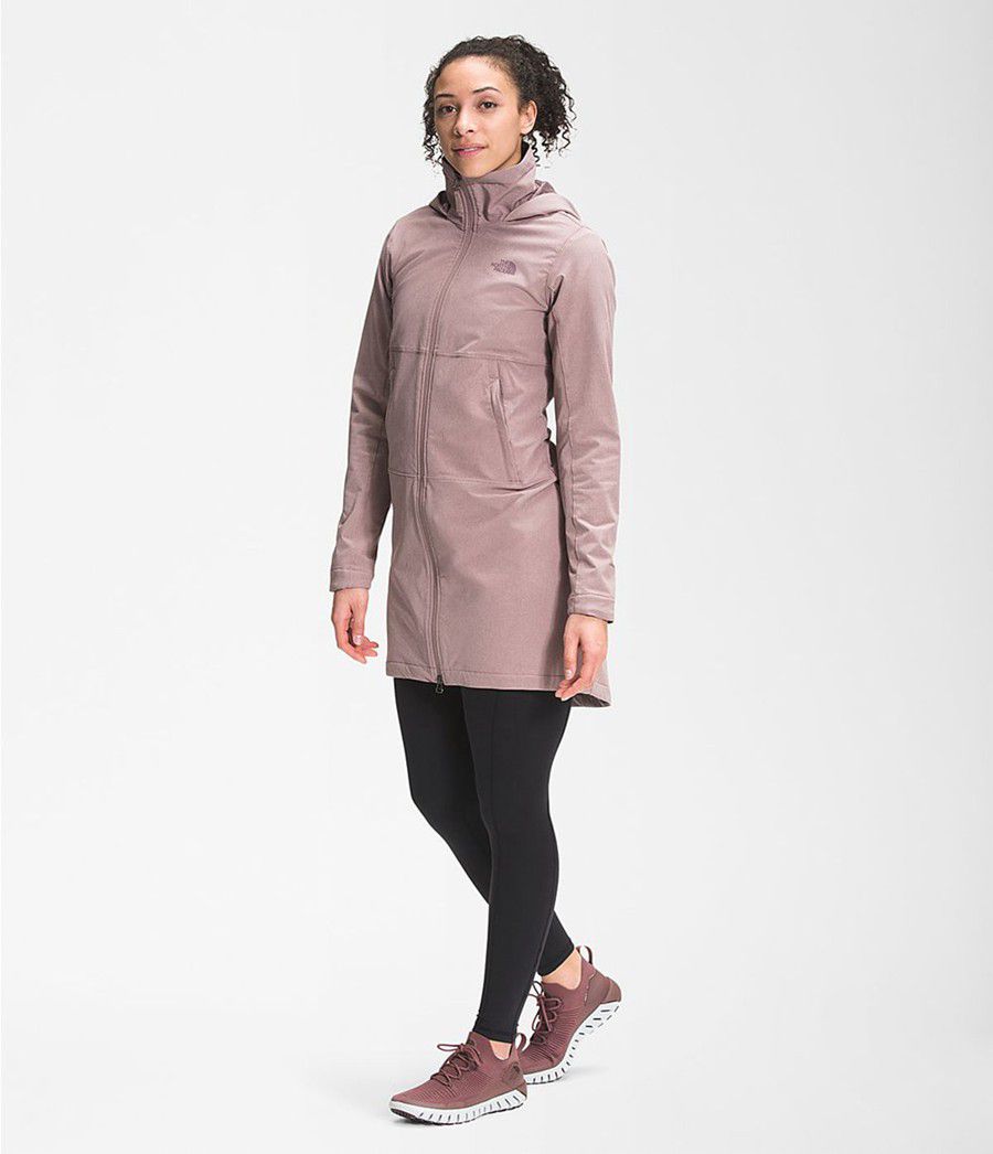 Dámské Softshellová Bunda The North Face Shelbe Raschel Parka Length With Hood Světle Fialové | SDJGKBY-13
