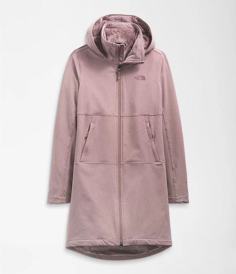 Dámské Softshellová Bunda The North Face Shelbe Raschel Parka Length With Hood Světle Fialové | SDJGKBY-13