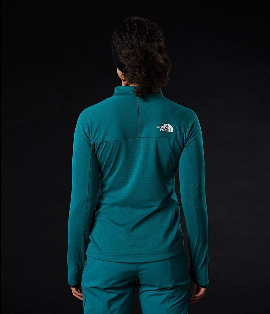 Dámské Softshellová Bunda The North Face Summit Dot Fleece ½ Zip Blankyt | OYLIGBX-05