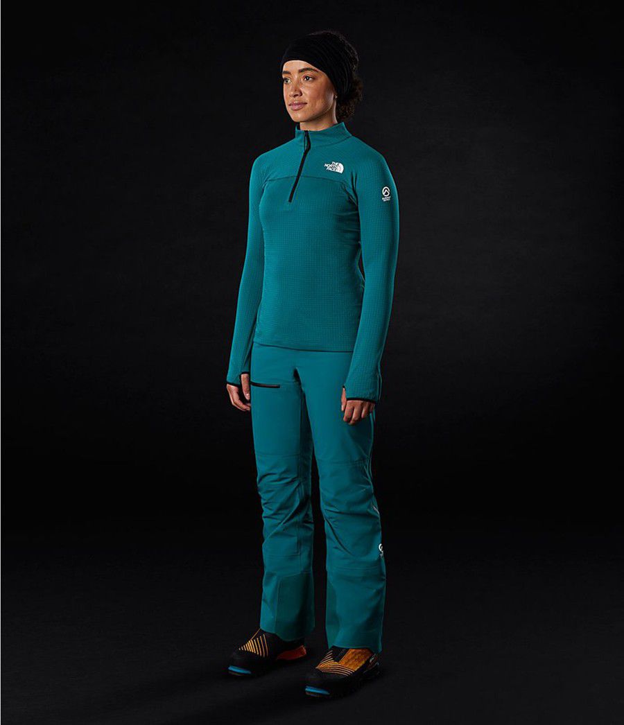 Dámské Softshellová Bunda The North Face Summit Dot Fleece ½ Zip Blankyt | OYLIGBX-05