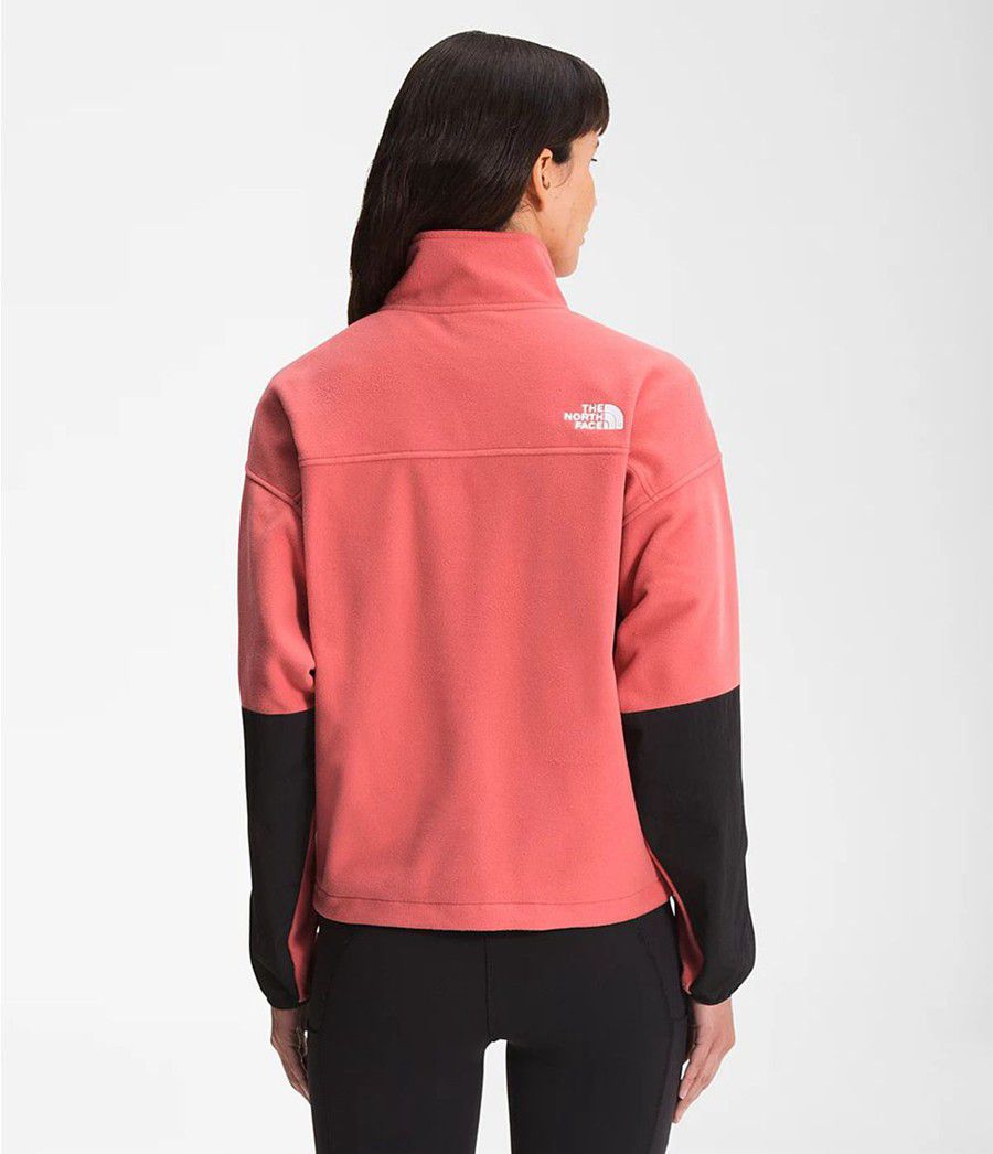 Dámské Softshellová Bunda The North Face Tka Kataka ¼ Zip Fleece Růžové | JGZURML-50