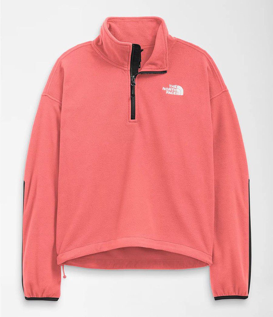 Dámské Softshellová Bunda The North Face Tka Kataka ¼ Zip Fleece Růžové | JGZURML-50