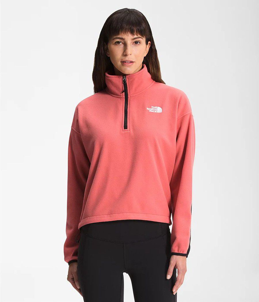 Dámské Softshellová Bunda The North Face Tka Kataka ¼ Zip Fleece Růžové | JGZURML-50