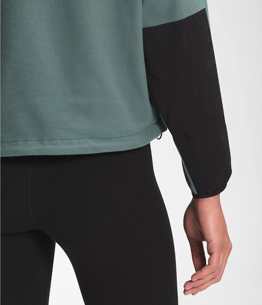 Dámské Softshellová Bunda The North Face Tka Kataka ¼ Zip Fleece Zelene | HOTYCUP-16