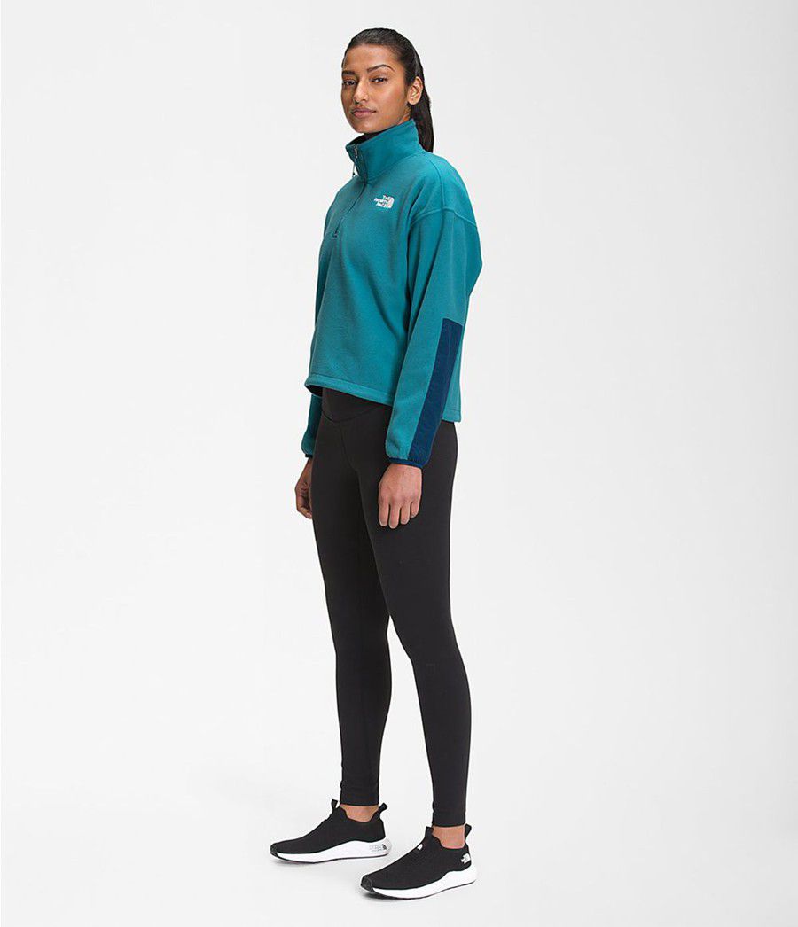 Dámské Softshellová Bunda The North Face Tka Kataka ¼ Zip Fleece Blankyt | XCUJPFN-97