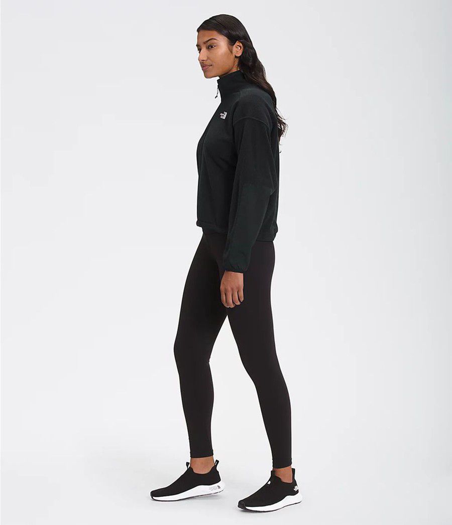 Dámské Softshellová Bunda The North Face Tka Kataka ¼ Zip Fleece Černé | FJPGUAQ-10