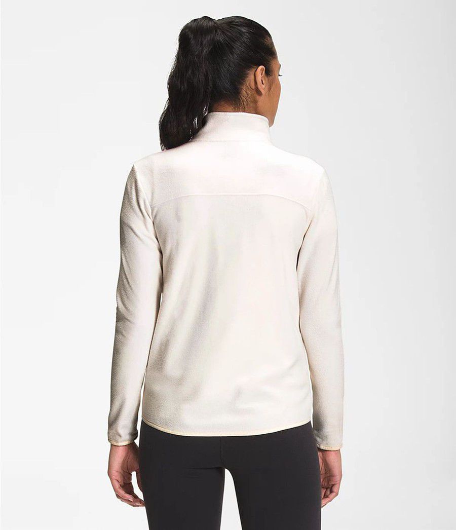 Dámské Softshellová Bunda The North Face Tka Glacier Full Zip Bílé | AGSOUNJ-37