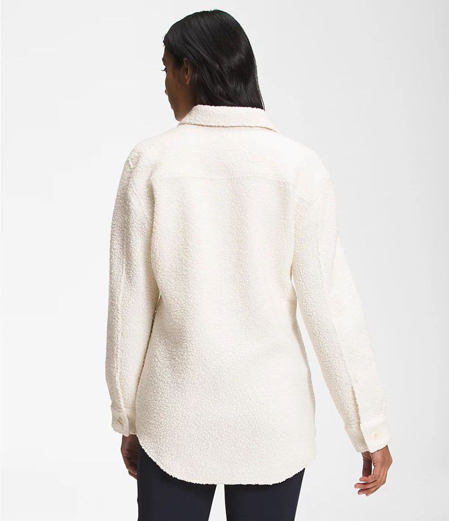 Dámské Softshellová Bunda The North Face Wool Harrison Shacket Bílé | MQGNHKB-20