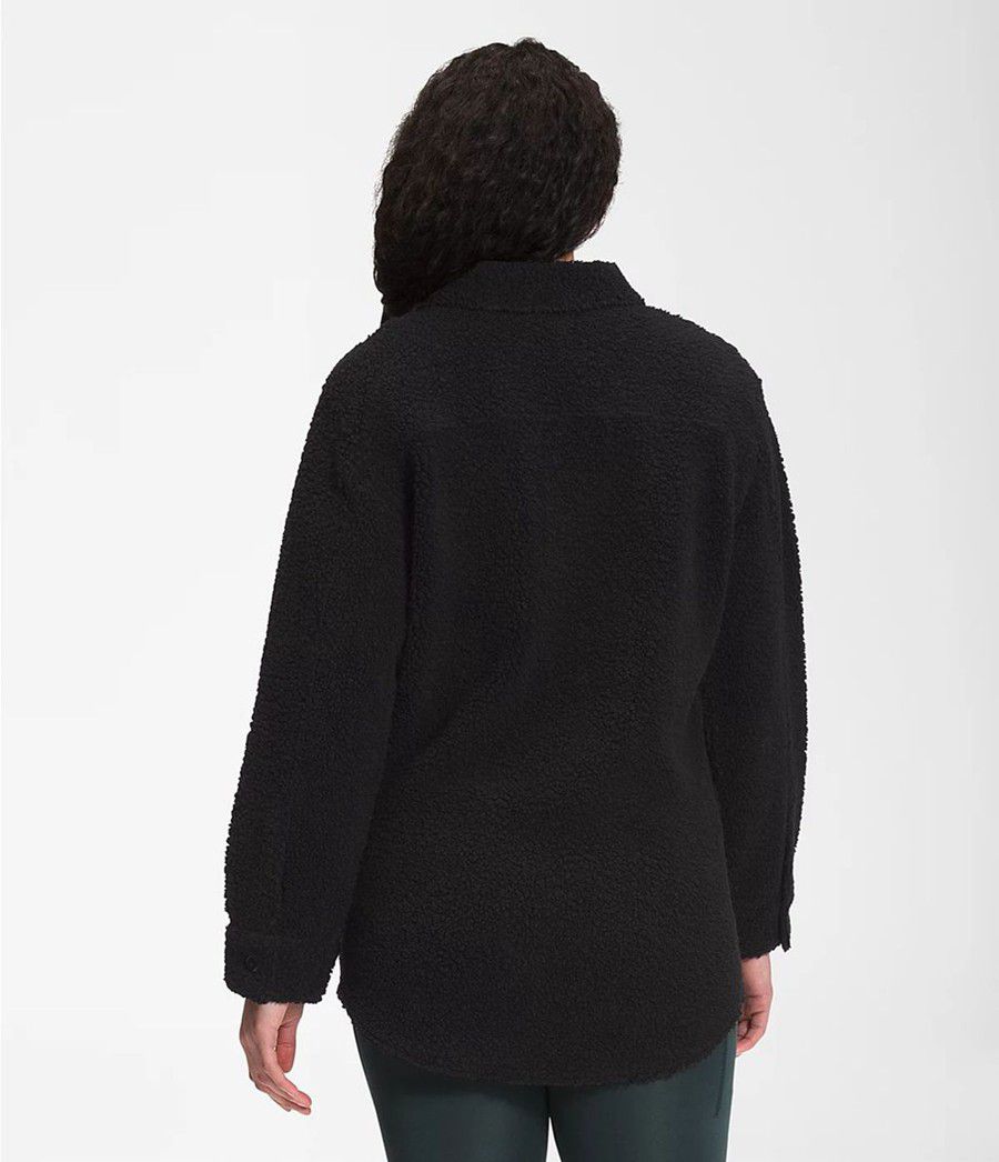 Dámské Softshellová Bunda The North Face Wool Harrison Shacket Černé | TNQEZUG-83