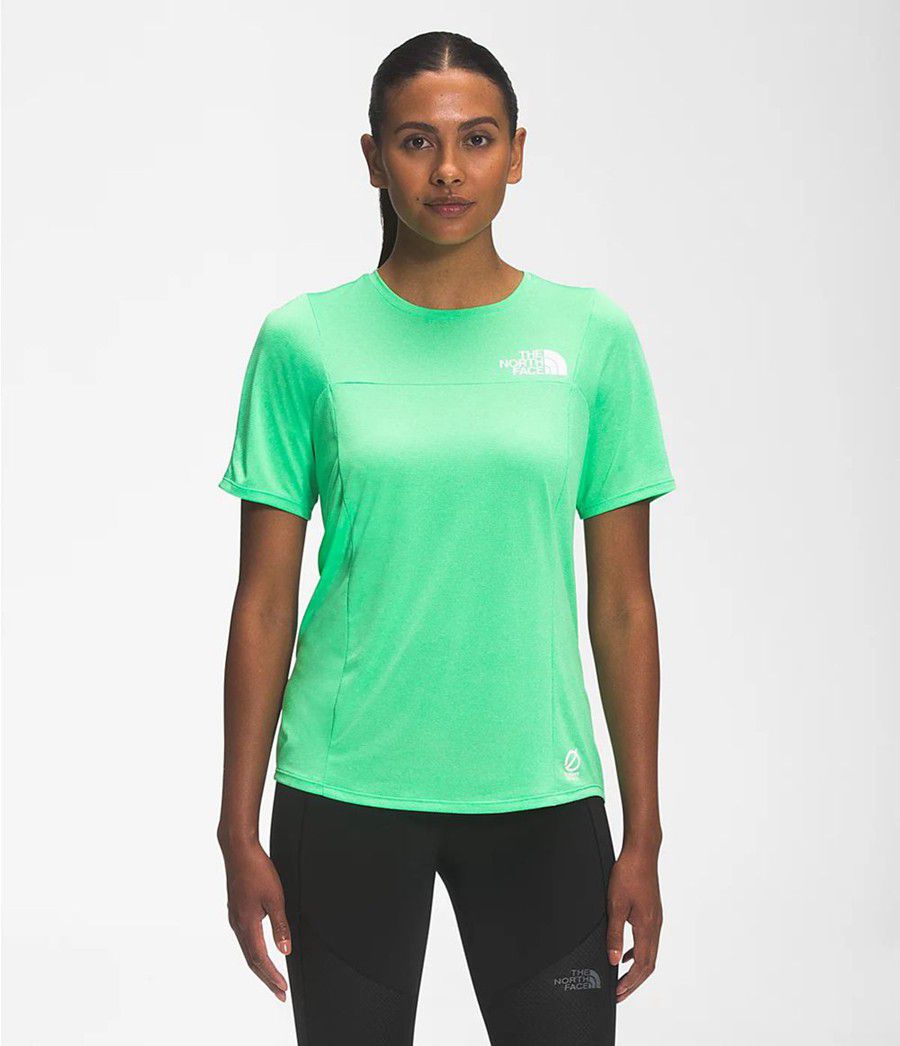 Dámské T-Shirts The North Face Flight Better Than Naked Short Sleeve Zelene | YBZAKVG-43