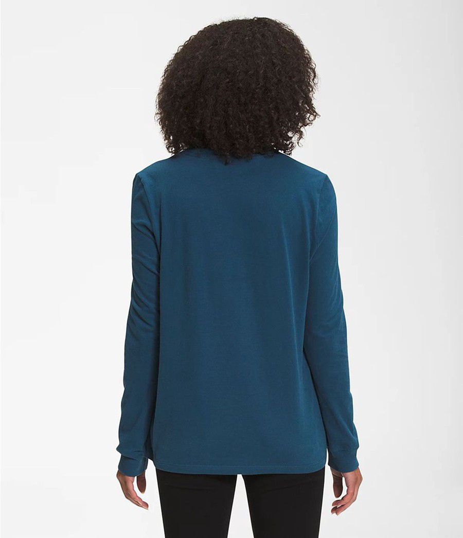 Dámské T-Shirts The North Face Long Sleeve Half Dome Blankyt | ZWLPFRJ-04