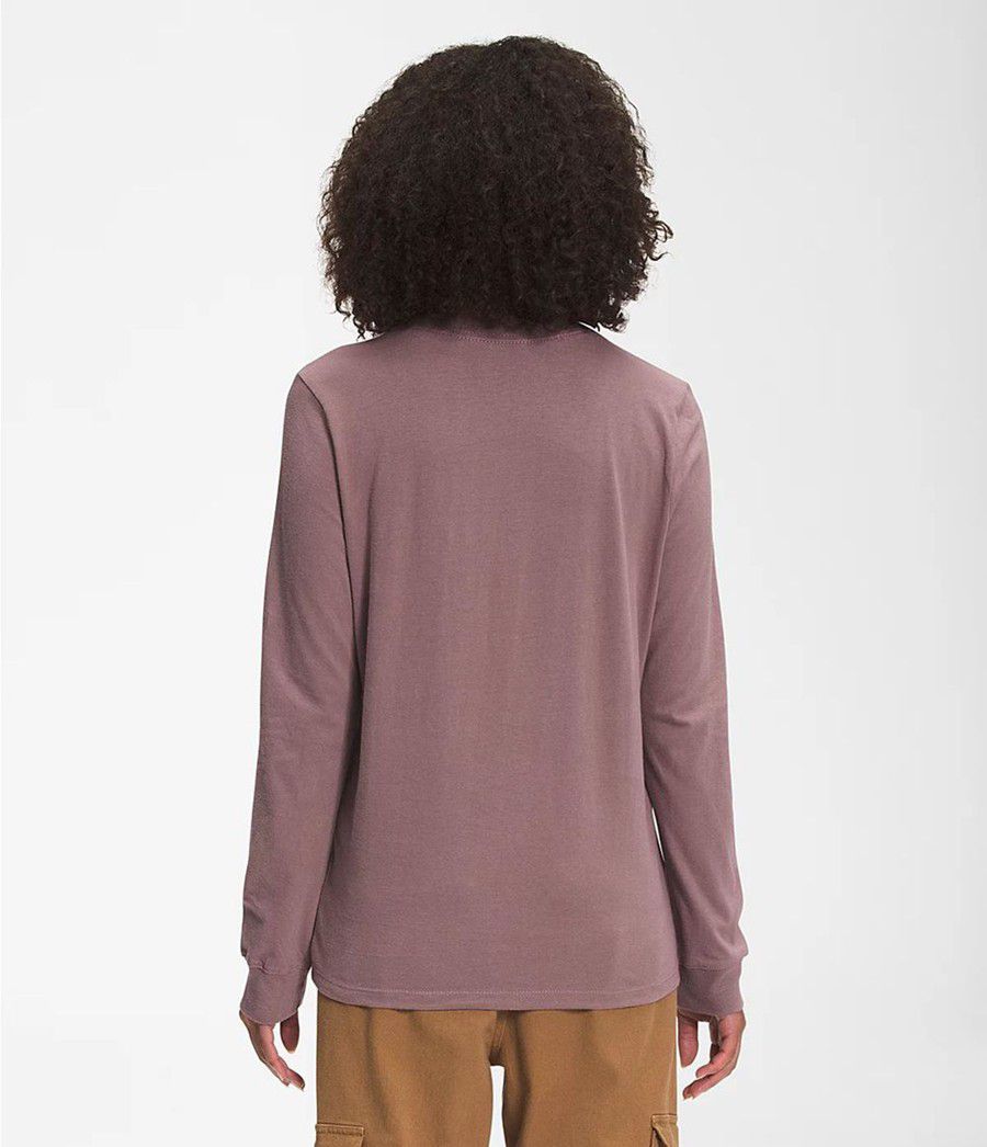 Dámské T-Shirts The North Face Long Sleeve Bearscape 2.0 Světle Fialové | AJUITWG-84