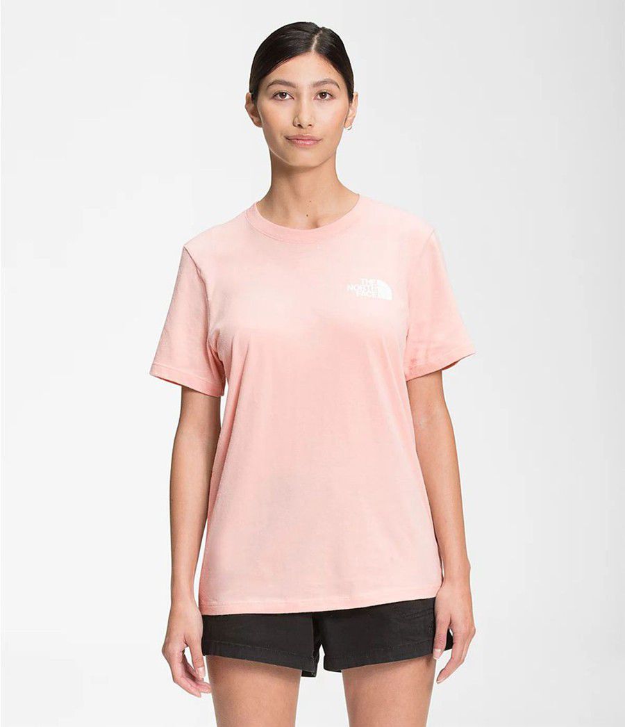 Dámské T-Shirts The North Face Short Sleeve Walls Růžové | JPWRMKL-18