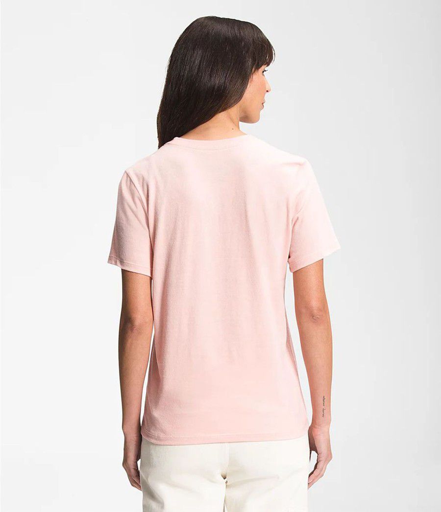 Dámské T-Shirts The North Face Short Sleeve Half Dome Cotton Růžové | DLKWFRN-30