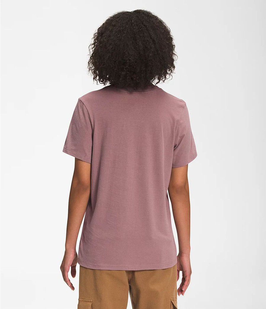 Dámské T-Shirts The North Face Short Sleeve Half Dome Cotton Světle Fialové | BMRKNIO-17