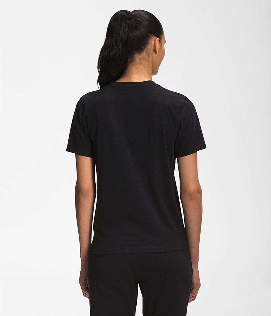 Dámské T-Shirts The North Face Short Sleeve Half Dome Cotton Černé | RNKIFBE-48