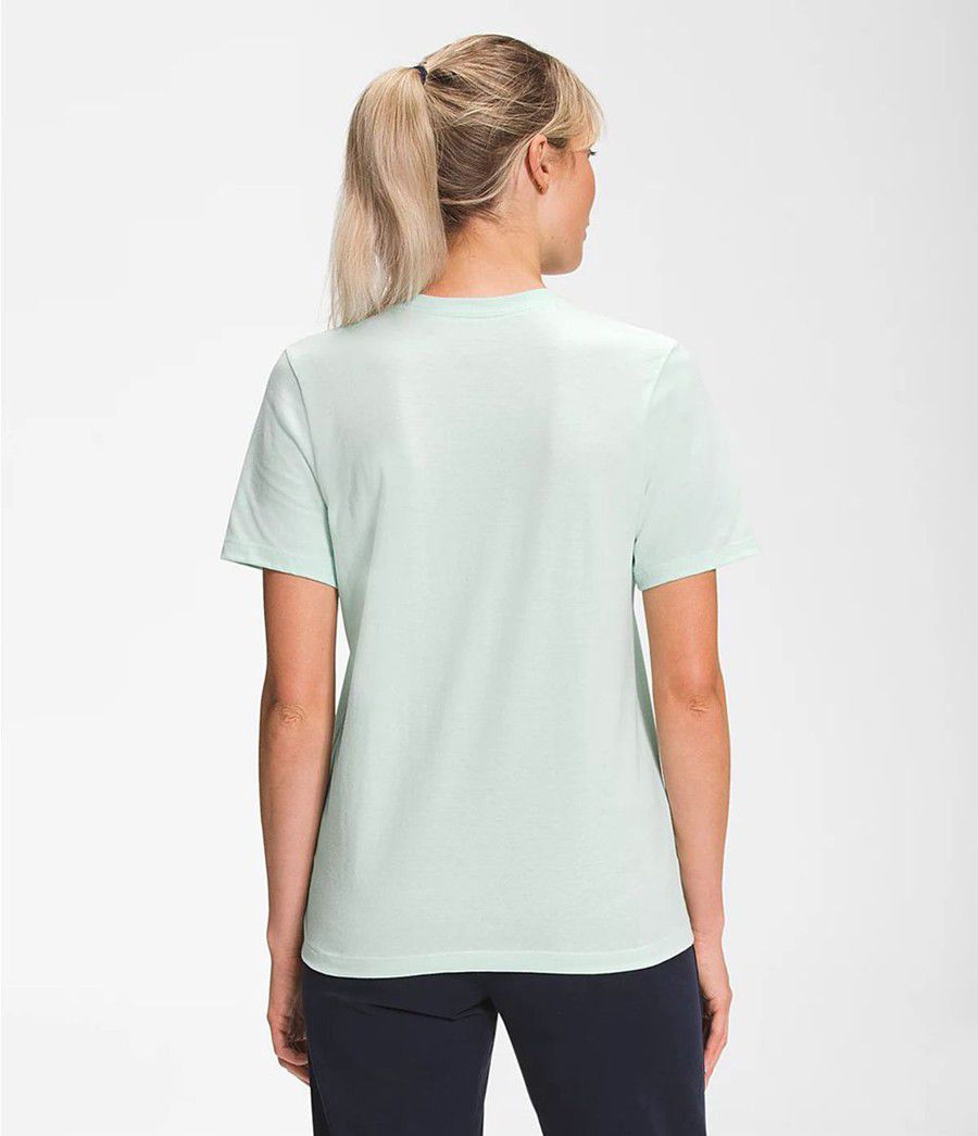 Dámské T-Shirts The North Face Short Sleeve Half Dome Cotton Tyrkysové | TBCUQAE-96