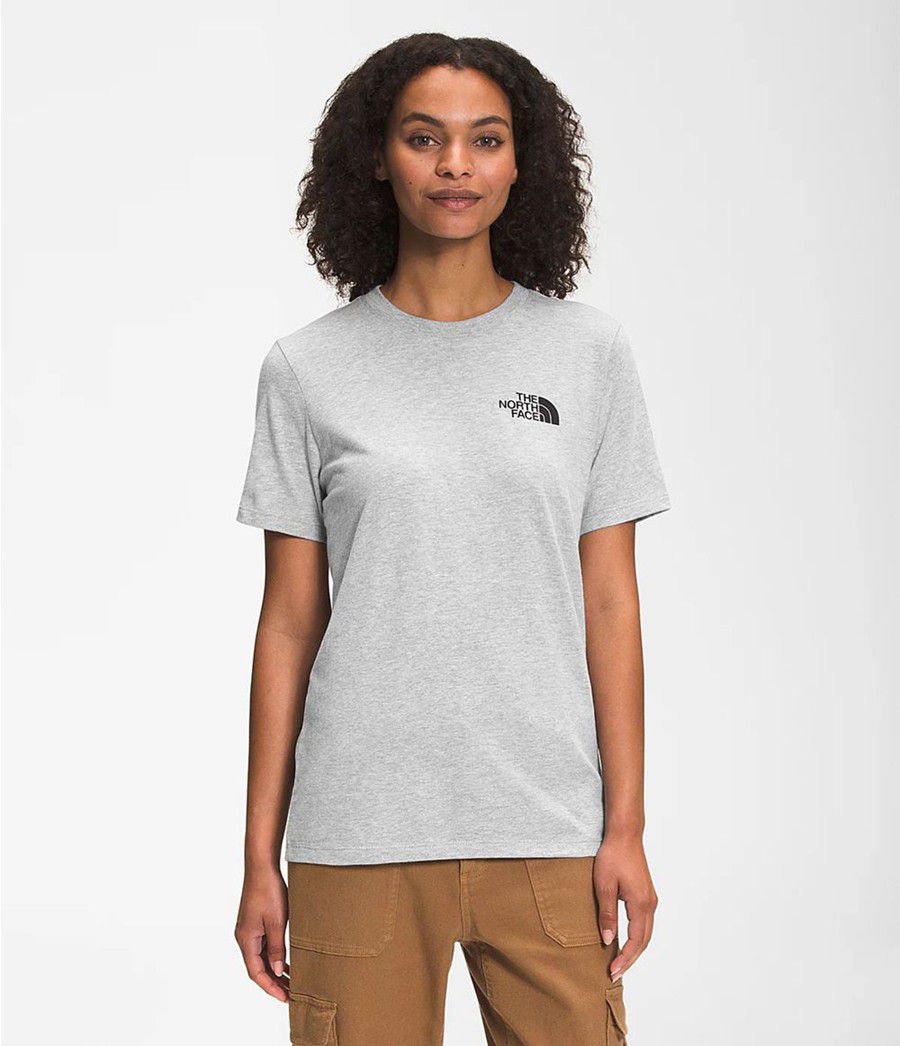 Dámské T-Shirts The North Face Short Sleeve Box Nse Světle Šedé | VAJEYHB-26