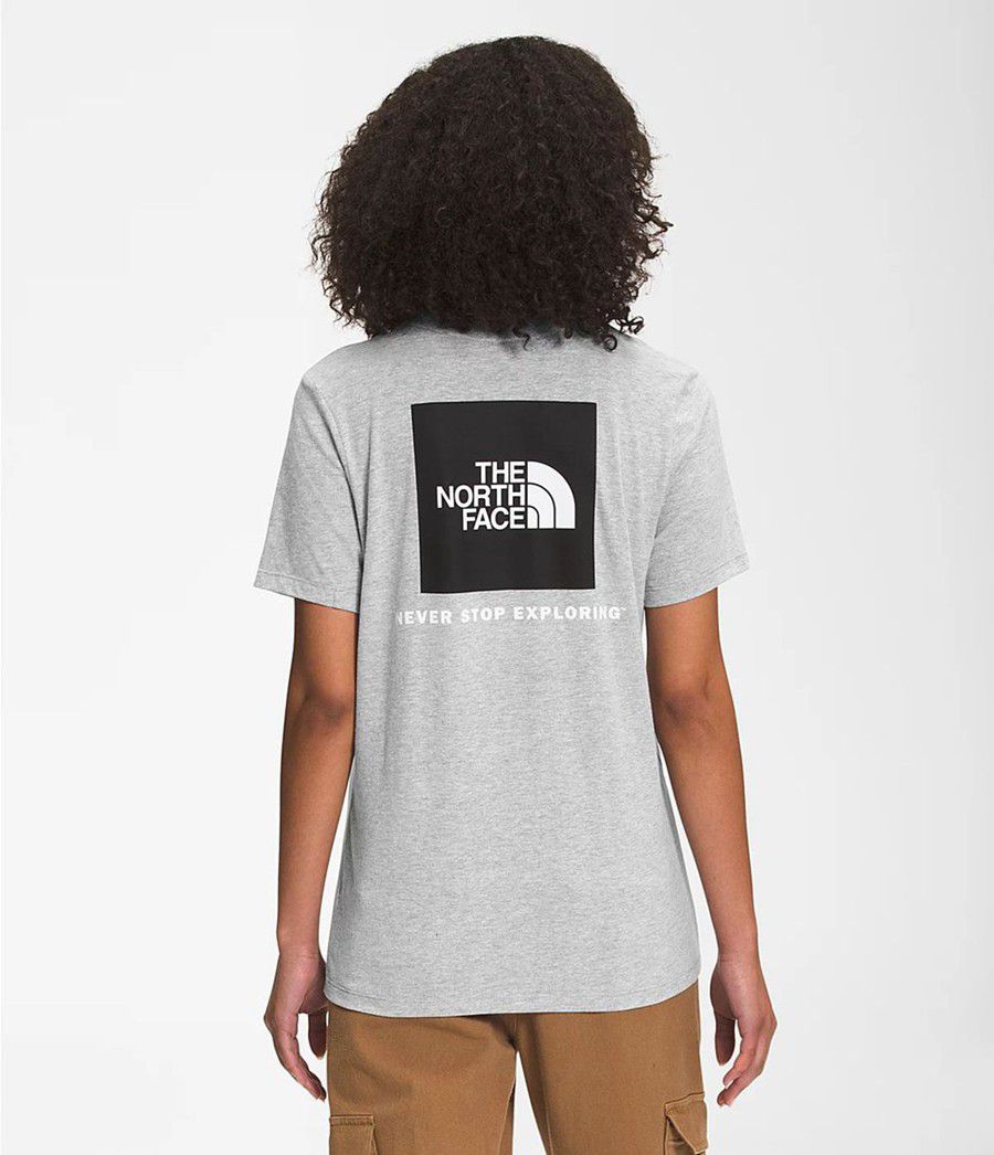 Dámské T-Shirts The North Face Short Sleeve Box Nse Světle Šedé | VAJEYHB-26