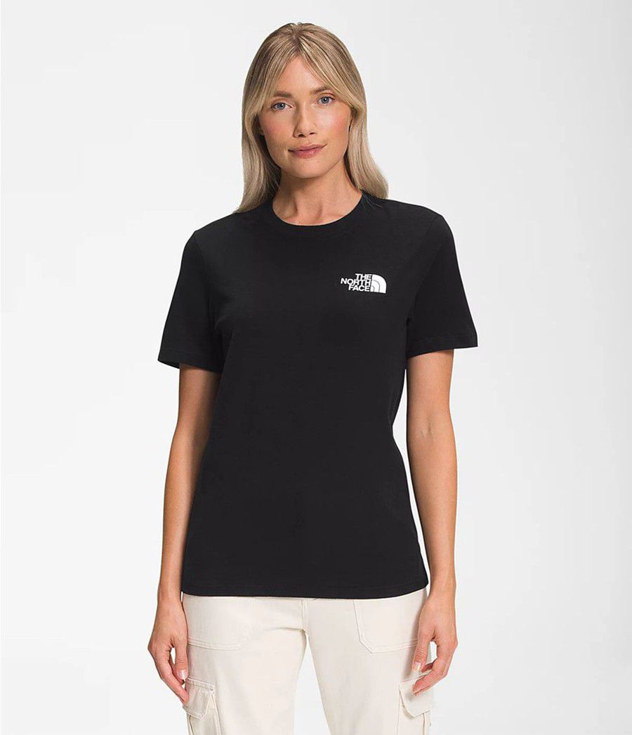 Dámské T-Shirts The North Face Short Sleeve Box Nse Černé | LVRIFNU-56