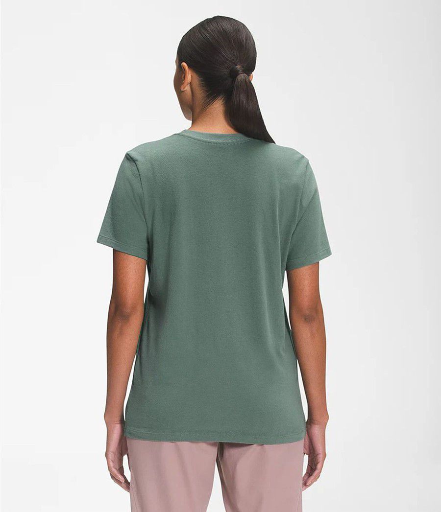 Dámské T-Shirts The North Face Short Sleeve Bearscape 2.0 Zelene | JTREQNU-34