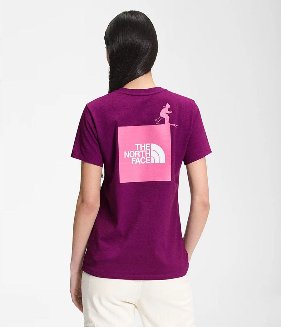 Dámské T-Shirts The North Face Short Sleeve Altitude Problem Fialové | ZKFNROE-80