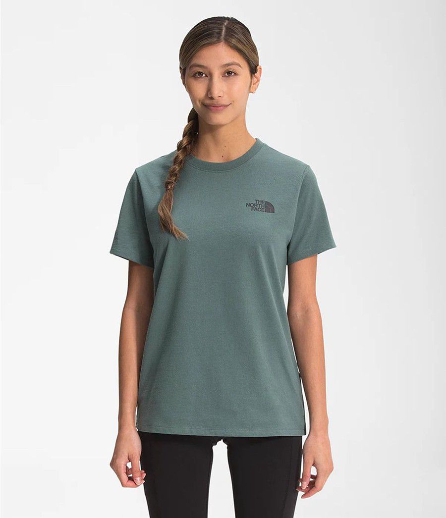 Dámské T-Shirts The North Face Short Sleeve Altitude Problem Zelene | RJSCQDE-82