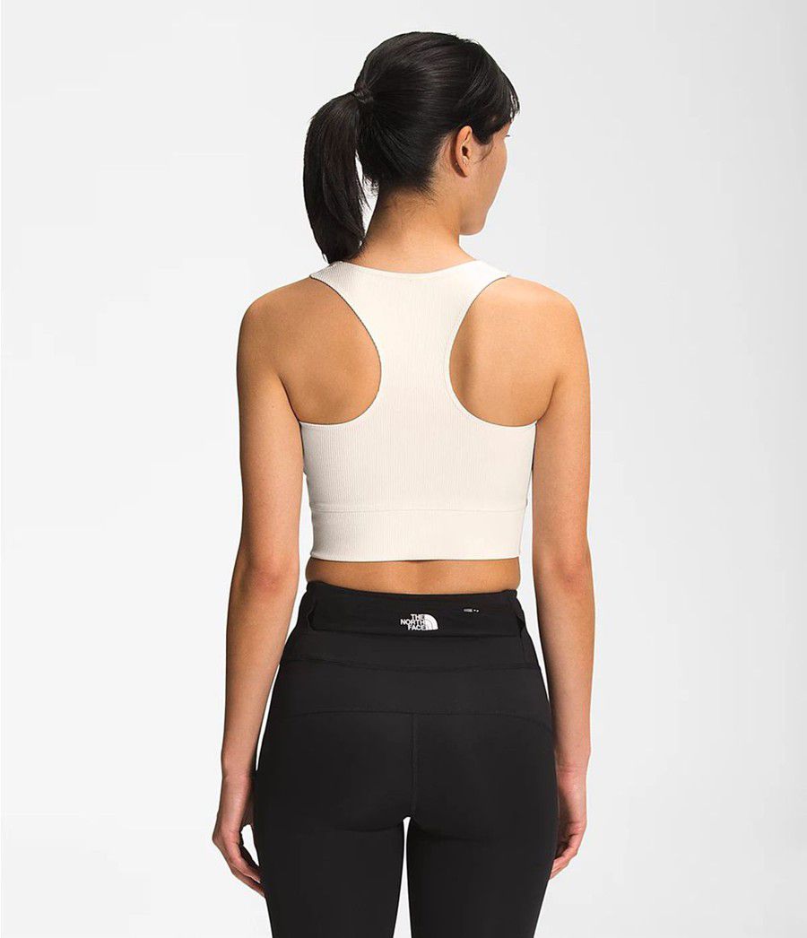 Dámské Tank Tops The North Face Ruby Hill Rib-Knit Bílé | CLSPMGW-34