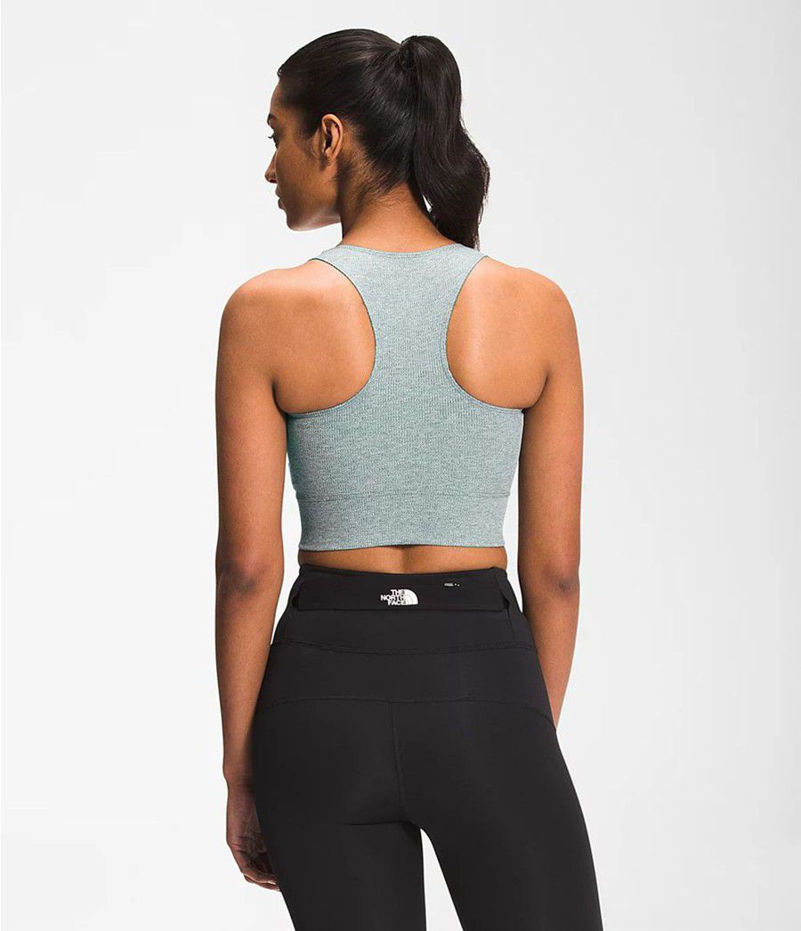 Dámské Tank Tops The North Face Ruby Hill Rib-Knit Zelene | RNQZYIP-48