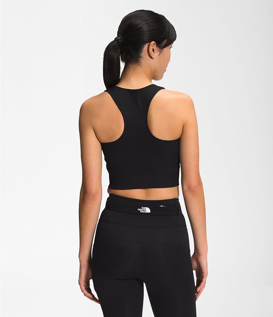 Dámské Tank Tops The North Face Ruby Hill Rib-Knit Černé | ZMLWXNS-94
