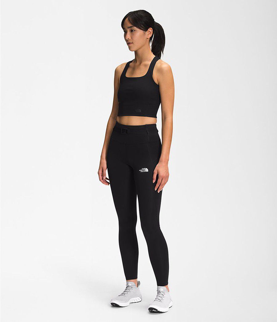 Dámské Tank Tops The North Face Ruby Hill Rib-Knit Černé | ZMLWXNS-94