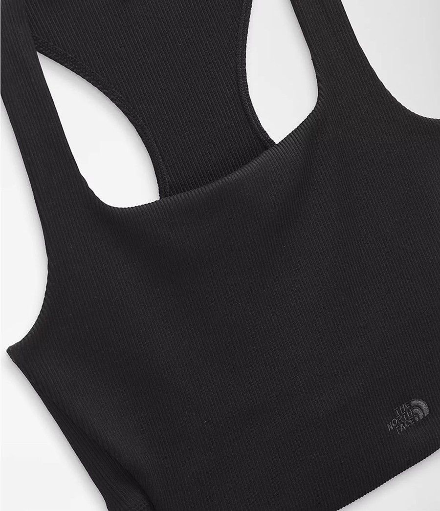 Dámské Tank Tops The North Face Ruby Hill Rib-Knit Černé | ZMLWXNS-94